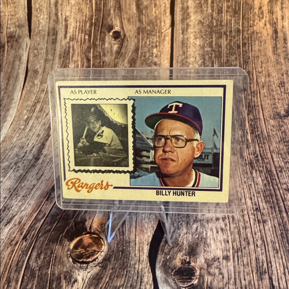 Vintage 1978 Topps Billy Hunter #548 Baseball Traind Card Item #ME5602